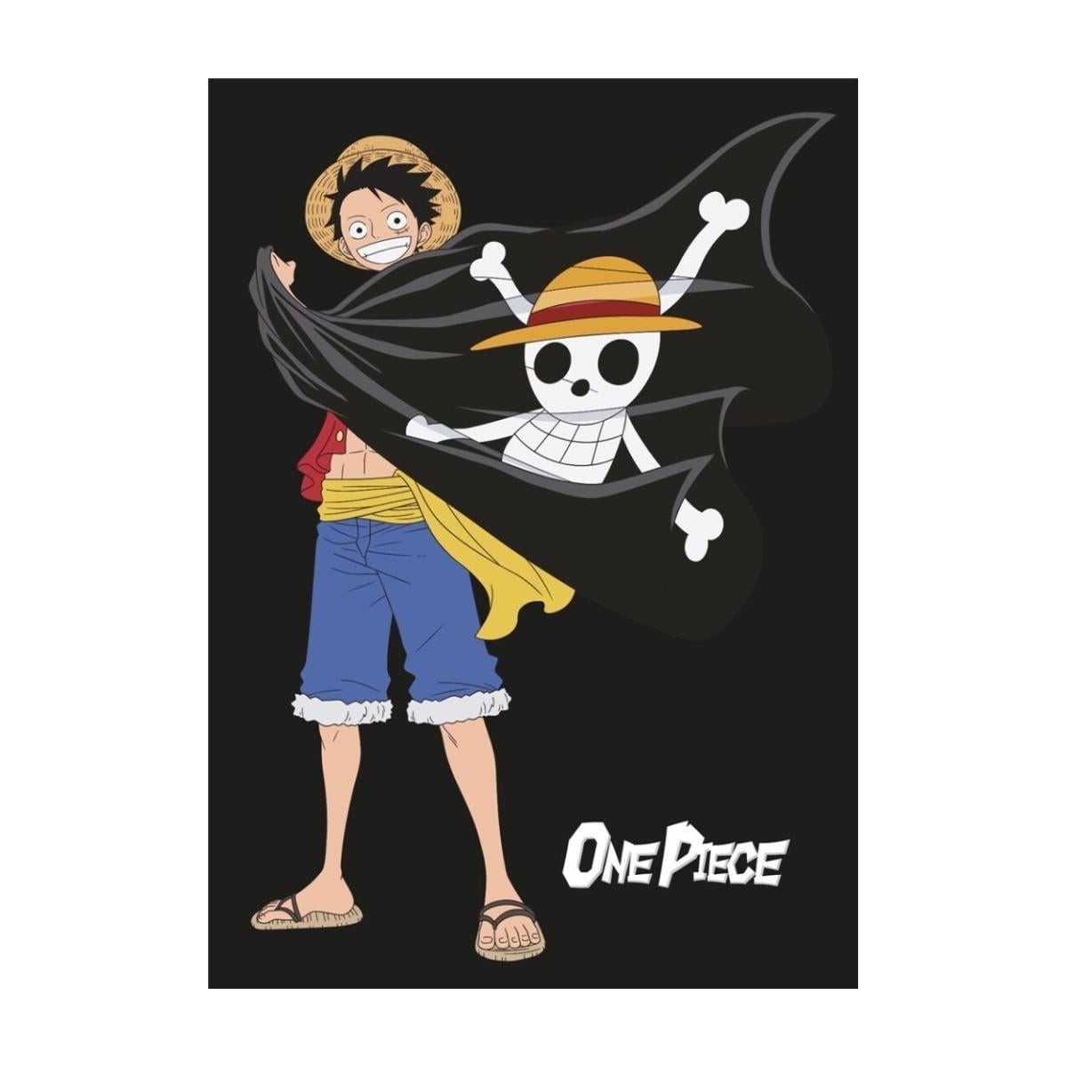 ONE PIECE - Couverture Flanelle 110x150cm - Luffy