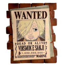 ONE PIECE - Sanji "Wanted" - Tirelire PVC 16cm