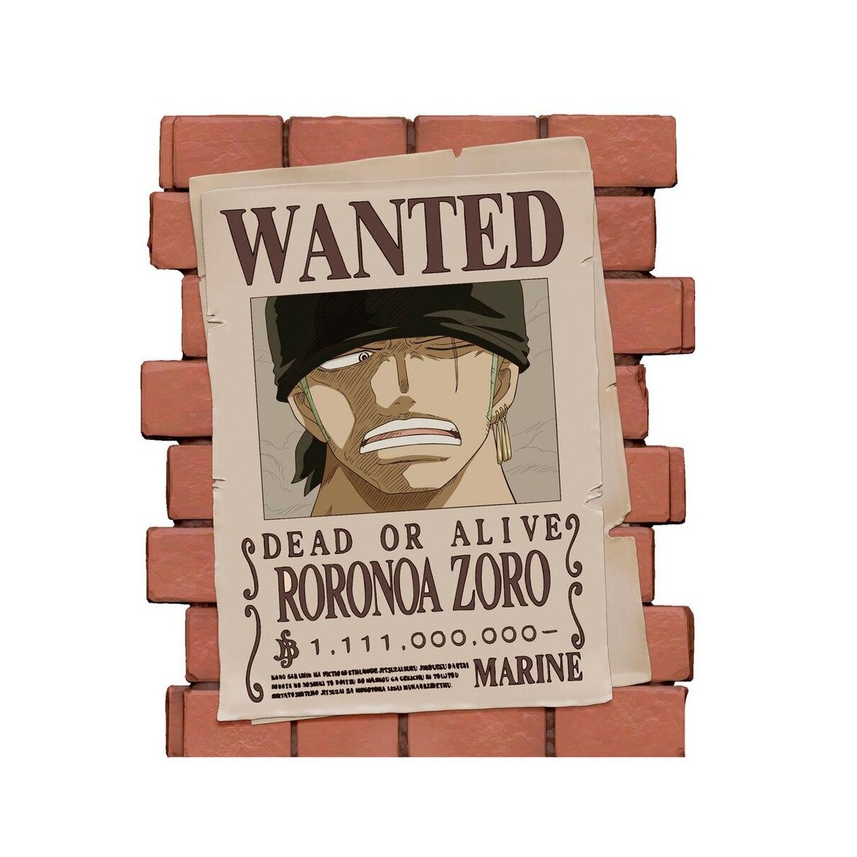 ONE PIECE - Most Wanted Zoro - Tirelire PVC 16cm