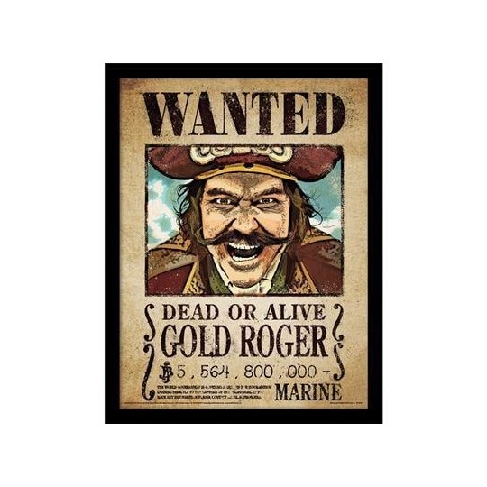 ONE PIECE NETFLIX - Gold Roger - Impression encadrée 30x40cm