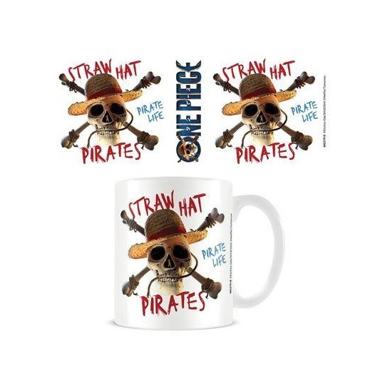 ONE PIECE NETFLIX - Mug - 315 ml -Embleme Pirate Chapeau de Paille