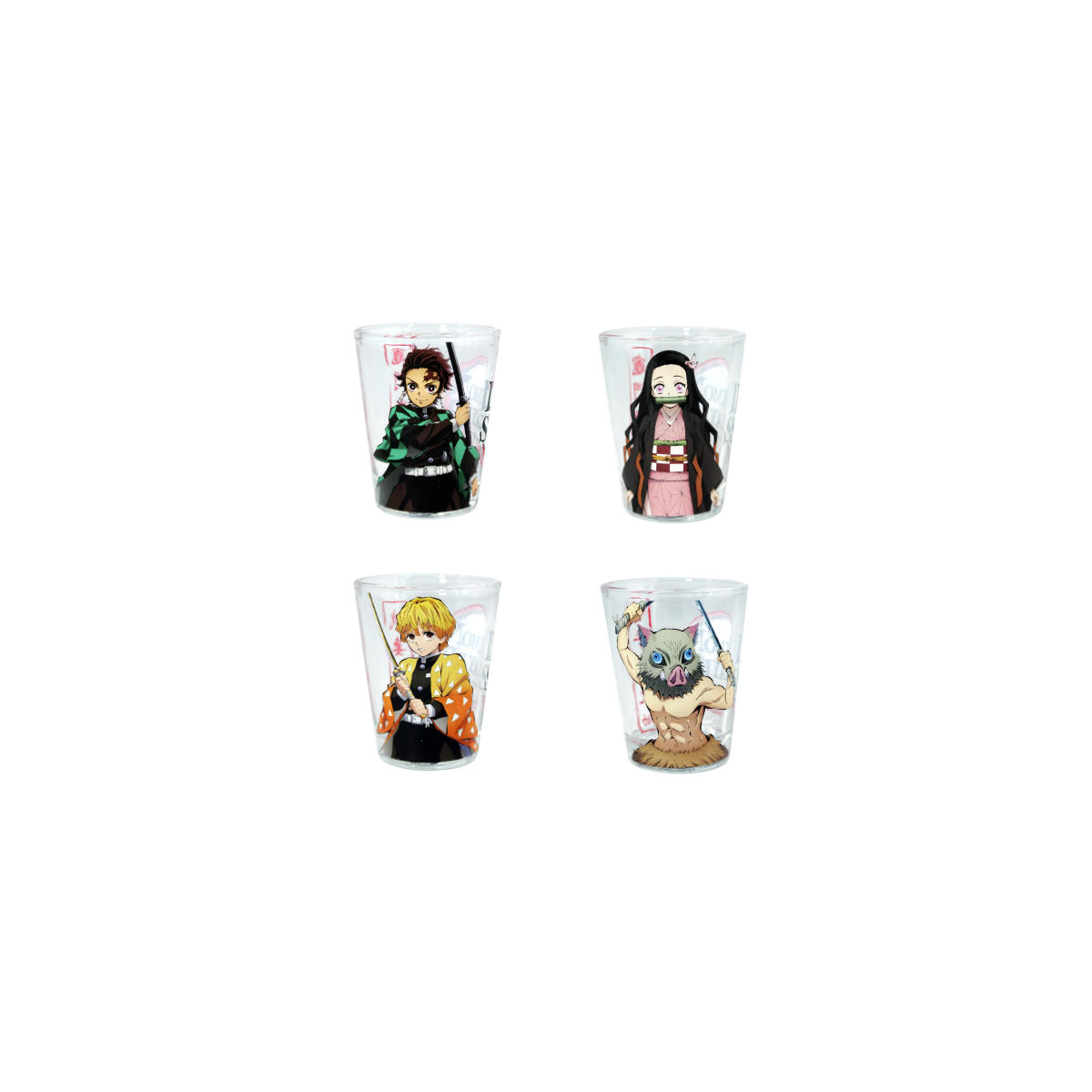 DEMON SLAYER - Groupe - 4 Verres à Shot 57ml