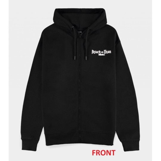 ATTACK ON TITAN - Colossus Titan - Pull à Capuche Zipper Homme (XL)