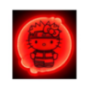 NARUTO x HELLO KITTY - Neon Mural Led - 30 cm