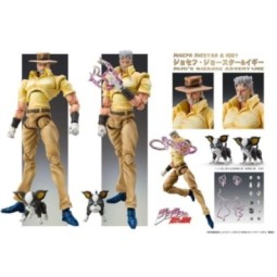 JOJO PART 3 - Joseph Joestar & Iggy - Fig. Super Action Chozokado 15cm