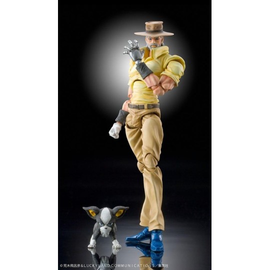 JOJO PART 3 - Joseph Joestar & Iggy - Fig. Super Action Chozokado 15cm