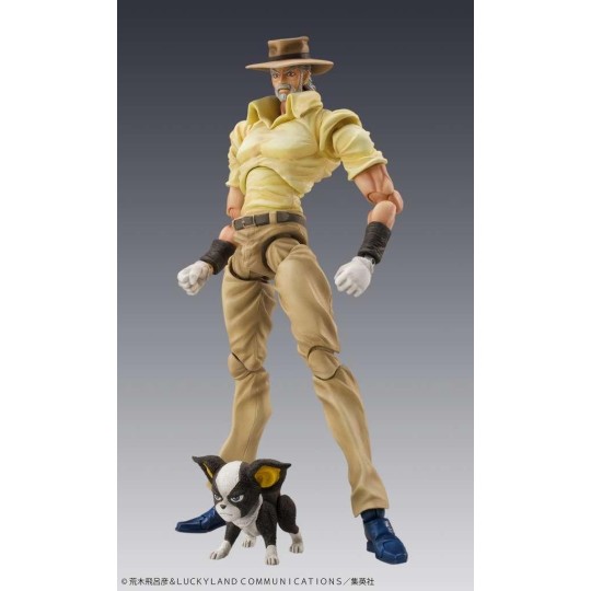 JOJO PART 3 - Joseph Joestar & Iggy - Fig. Super Action Chozokado 15cm
