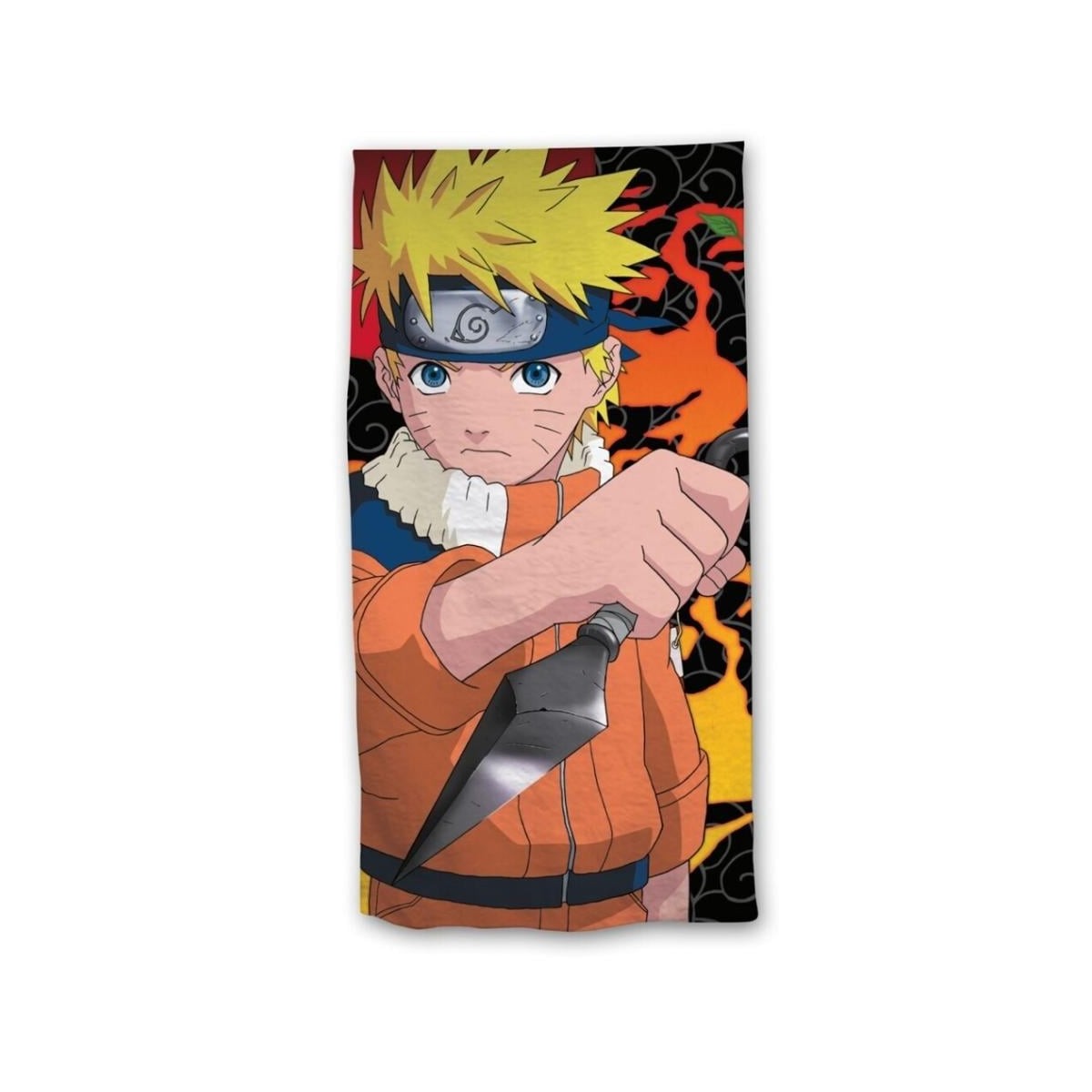 NARUTO - Uzumaki Naruto - Serviette de Plage 100% Coton 70x140cm
