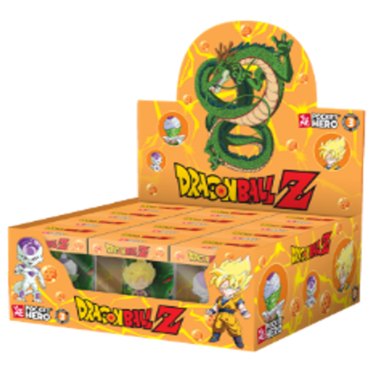 DRAGON BALL Z - Pocket Hero - Assort. 12 Porte-Clés WINDOW BOX 6-7cm