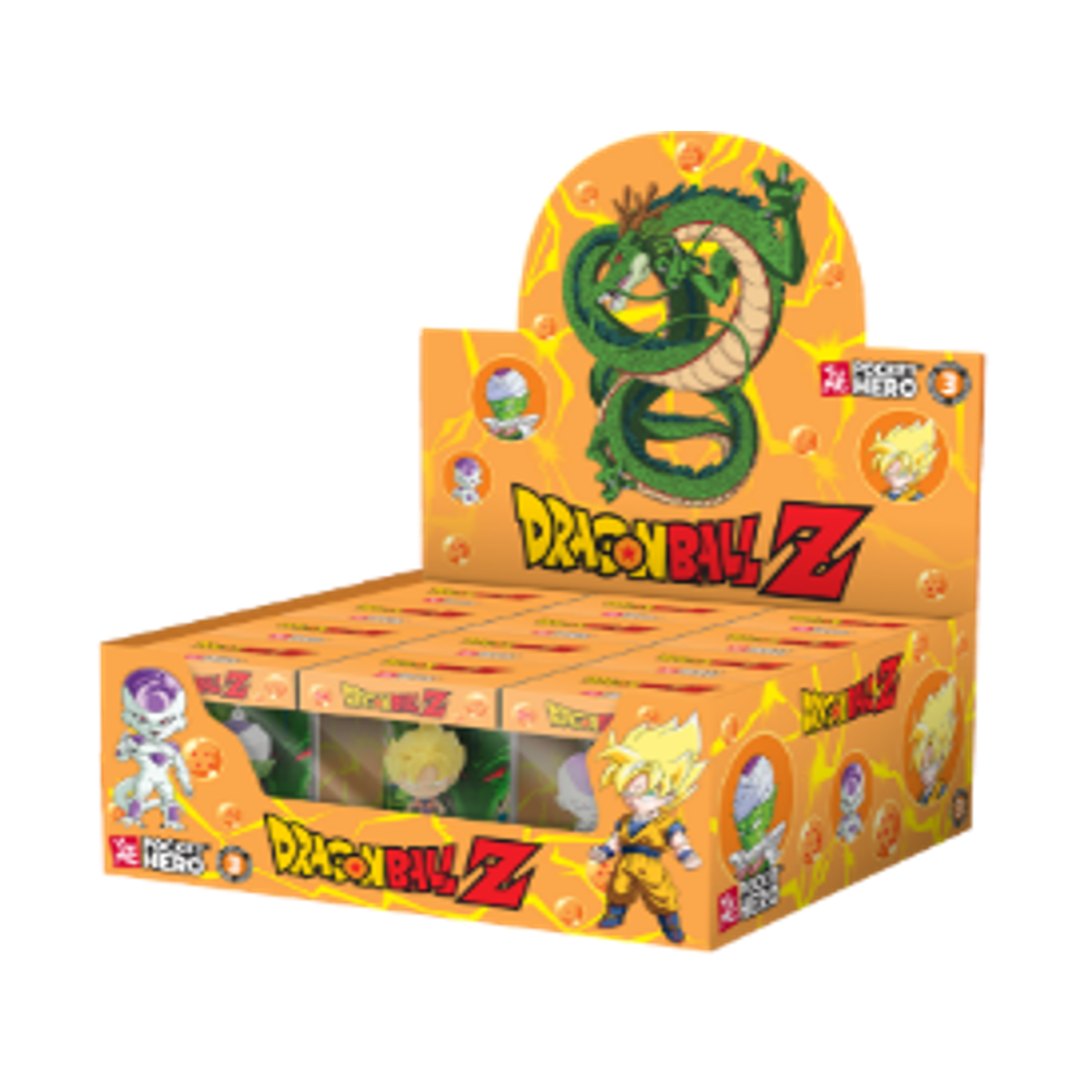 DRAGON BALL Z - Pocket Hero - Assort. 12 Porte-Clés WINDOW BOX 6-7cm