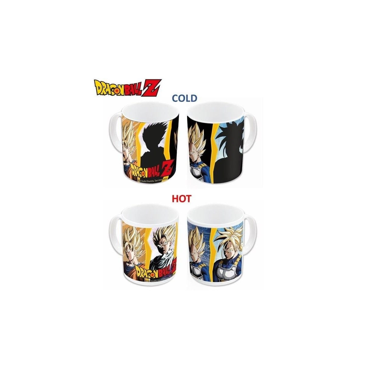 DRAGON BALL Z - Vegeta & Goku - Mug Thermoréactif - 325ml