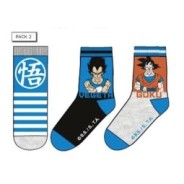 DRAGON BALL - Pack de 3 Chausettes Vegeta/Goku (T35/37)
