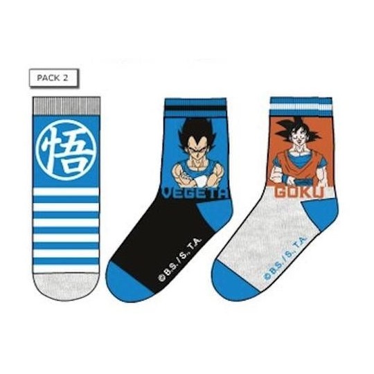 DRAGON BALL - Pack de 3 Chausettes Vegeta/Goku (T31/34)