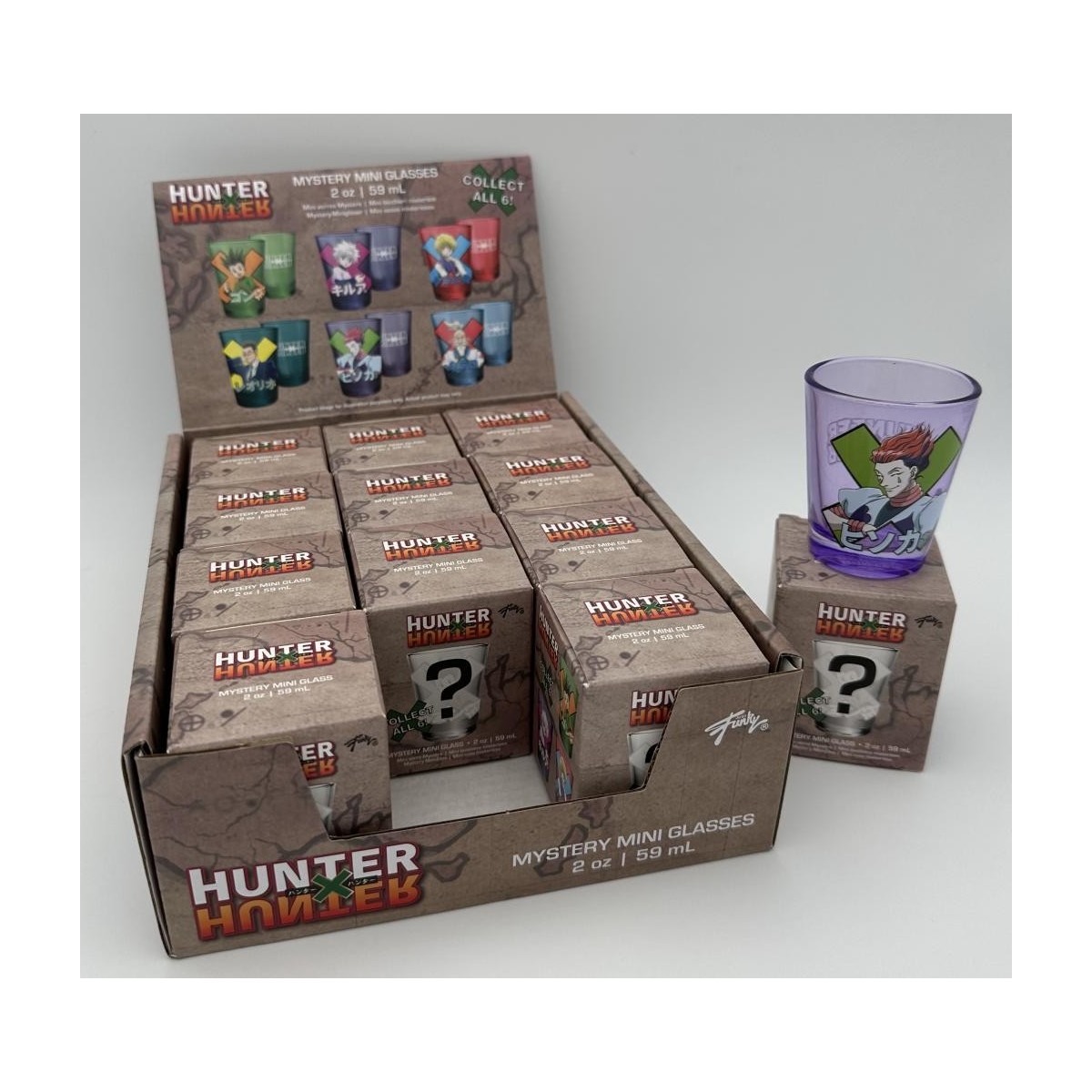 HUNTER X HUNTER - Groupe - 12 Verres à Shot 57ml - Mystery box